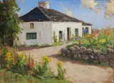 James Humbert Craig, Craigs Cottage, Cushendal, Oil on board