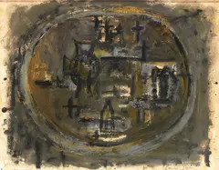 Camille Souter, The Graves Of Winter, 1963, Oil on paper laid on board
