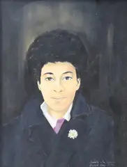 Reginald Gray, Isabelle A Rue Delambre, Egg tempera on canvas
