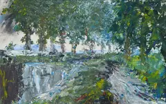 Jack Butler Yeats, The Overflow Of The Canal, 1942, Oil on panel
