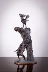 Cú Chulainn by John Behan, Bronze, sold May 2024