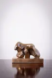 Henry Moore, Animal, 1975, Polished bronze