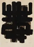 Pierre Soulages, Lithograph No.3, (1957) Lithograph