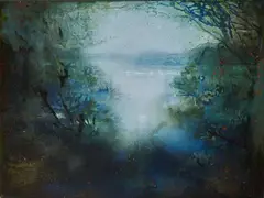 Elizabeth Magill, Scenic Route 2, (1997) Oil on canvas