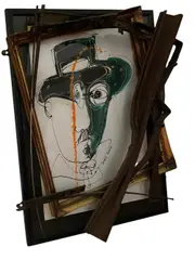 Jean-Pierre Rives, James Joyce, Mixed media