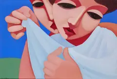Paul Kerr, Leaving, Oil on canvas