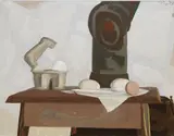 Patrick Pye, Still Life With Eggs, Oil on board