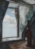 Patrick Hennessy, BOTTLE by A WINDOW, Oil on board