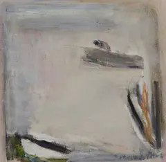 Patrick Collins, Fisherman On The Lake, Oil on canvas