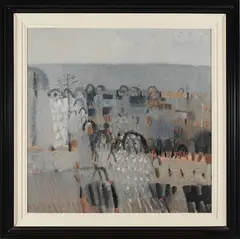 Colin Middleton, Rain: Shimna Valley, Oil on board