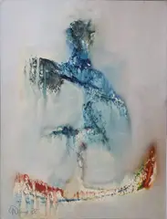 Fire Dancer by Gerald Davis, 1988 Oil on board, sold Mar 2024