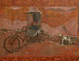 Rachel Burke, Bicycle, Acrylic on canvas