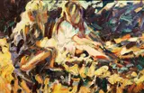 Sept Evening, Jess And Ciara by Arthur K. Maderson, Oil on board, sold Mar 2024