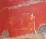 Basil Blackshaw, Red Barn, Oil on canvas
