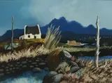 Daniel O'Neill, Cottage, Connemara, Oil on board