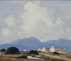 Paul Henry, Cottages, West Of Ireland, Oil on board