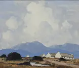 Paul Henry, Cottages, West Of Ireland, Oil on board
