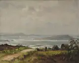 Frank McKelvey, The Gypsy Camp, Oil on canvas