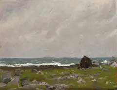 Cecil Galbally, A Soft Day On Arran, Oil on board