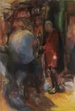 Manar Al Shouha, A Night In Dublin, 2023, Mixed media on canvas
