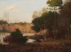 Dermod O'Brien, December Evening, Curraghchase, Co. Limerick, Oil on canvas