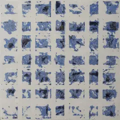 Blue Cloud by Makiko Nakamura, Oil on canvas laid on board, sold Nov 2023