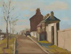 Carey Clarke, Morning, Grand Canal, Dublin, 1959 Oil on board