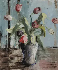 Joan Jameson, Tulips In A Vase