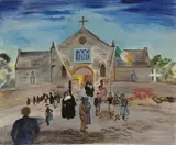 Joan Jameson, After Mass, Ardmore, Oil on canvas