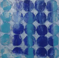 Evening Liffey, Summer by Makiko Nakamura, Japanese pigment, sold Oct 2023
