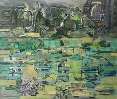 David Crone, Field, Oil on canvas