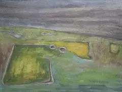 Maria Simmonds-Gooding, Western Hills, Oil and pastel