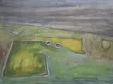Maria Simmonds-Gooding, Western Hills, Oil and pastel