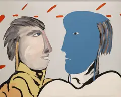 Michael Mulcahy, Whats The News?, Oil on canvas