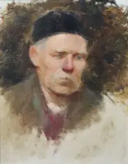 Head Of A Gentleman by Mainie Jellett, Oil on canvas, sold Oct 2023
