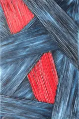 Patrick O'Reilly, Red Stripe, Oil on canvas