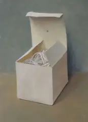 Joe Dunne, Still Life (Box Of Cord), Tempera on paper