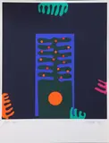 Patrick Scott, Christmas Card For Scott Tallon Walker, 1994, Screenprint