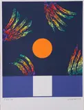 Patrick Scott, Christmas Card For Scott Tallon Walker, 2001, Screenprint