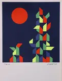 Patrick Scott, Christmas Card For Scott Tallon Walker, 2005, Screenprint
