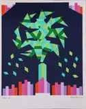 Patrick Scott, Christmas Card For Scott Tallon Walker, 2002, Screenprint