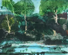 Jonathan Hunter, Northern Wood, Oil on canvas