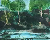 Jonathan Hunter, Northern Wood, Oil on canvas