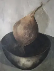Clifford Collie, Turnip, Oil on paper