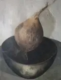 Clifford Collie, Turnip, Oil on paper