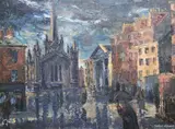 Fergus O'Ryan, St. Patricks Cathederal, Oil on board