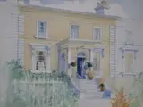John Brobell, Frazer House, 4 Vesey Place, Watercolour on paper