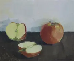 Maeve McCarthy, Dessert Apples, Oil on board