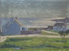 West Of Ireland Scene by Michael De Burca, Oil on board, sold Dec 2023