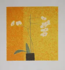 Abigail McLeallan, Moth Orchid, Screenprint